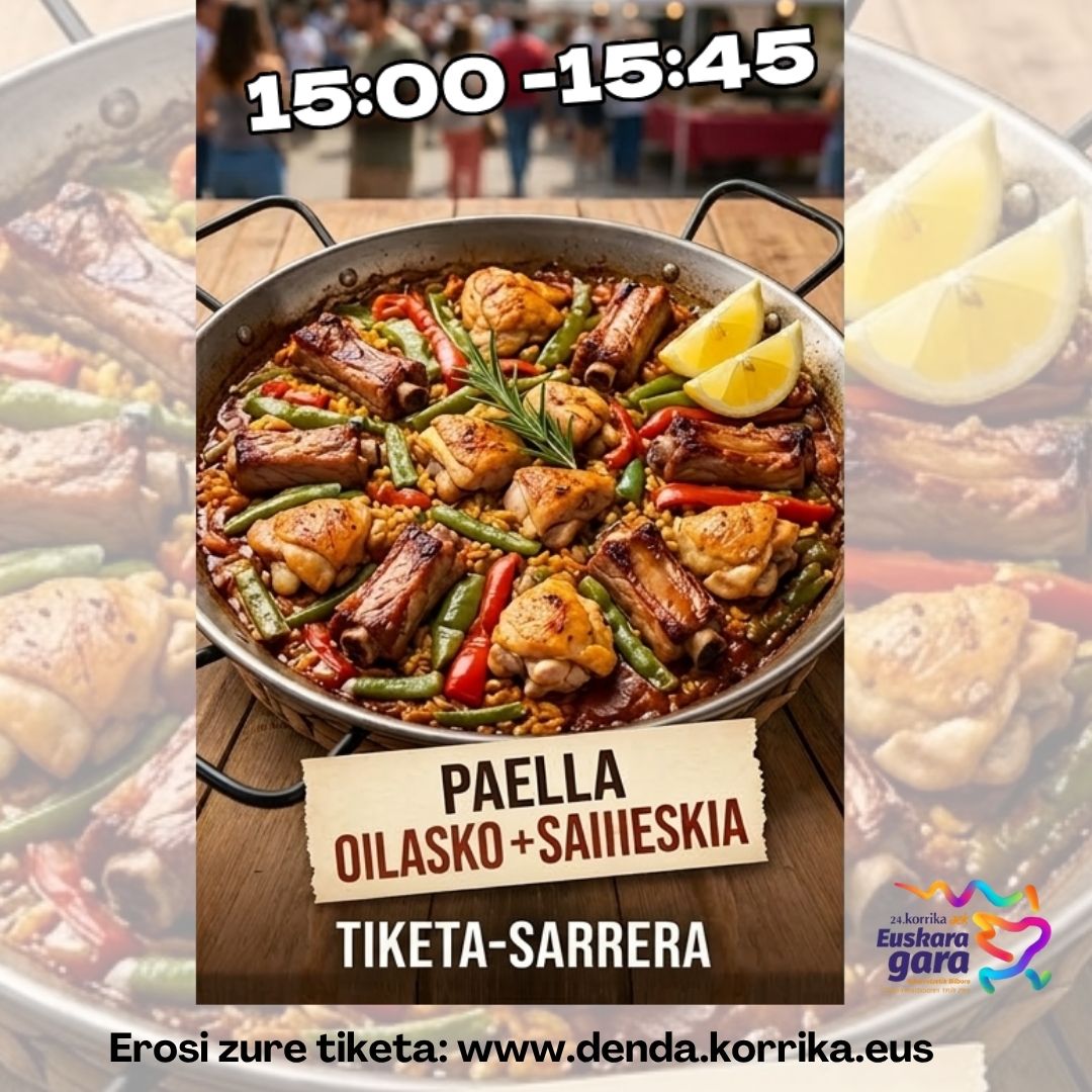 KORRIKAren azken eguneko jaia: bazkarirako tiketak, salgai! 